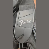 Fender 2" Pick'N'Strap Polypro Guitar Strap with Leather Ends Silver Logo 2