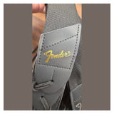 Fender 2" Pick'N'Strap Polypro Guitar Strap with Leather Ends Gold Logo 2