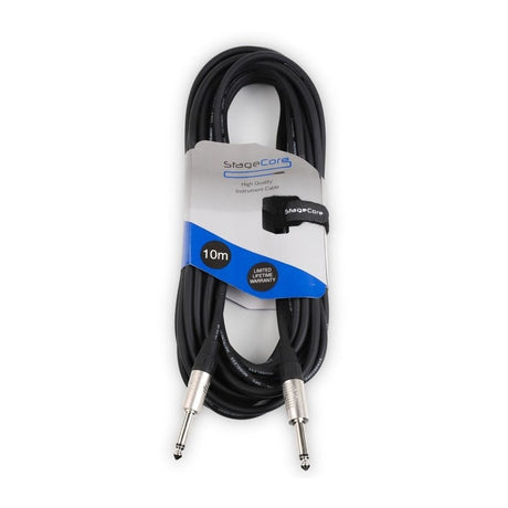 StageCore CORE 100 6.35mm Mono Jack to Jack Instrument Cable - 10m, Black 1