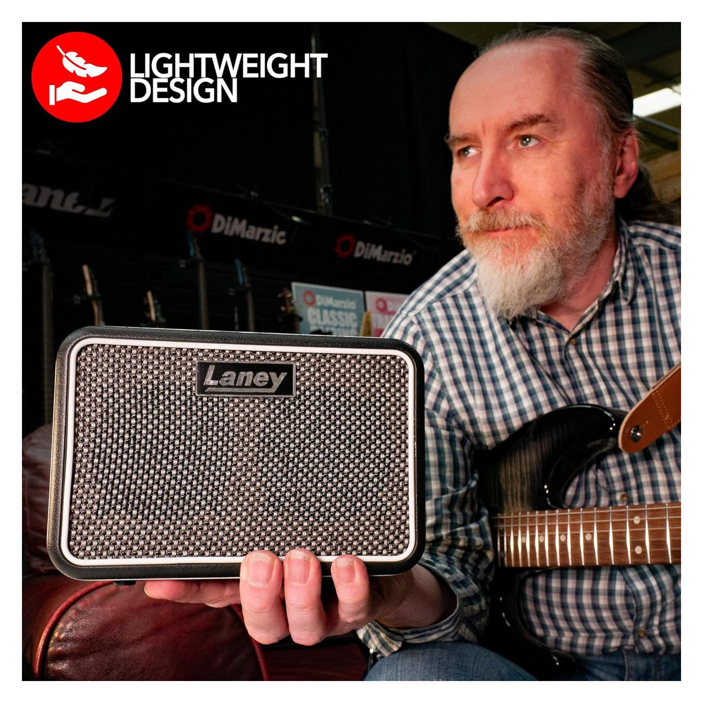 Laney MINI-STB-SUPERG-2 - 6W Battery-Powered Stereo Mini Guitar Amp with Delay, Bluetooth and Smartphone Interface 7