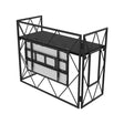 Ultimax Truss Booth Black - DJ Booth System with VESA TV Mount 1