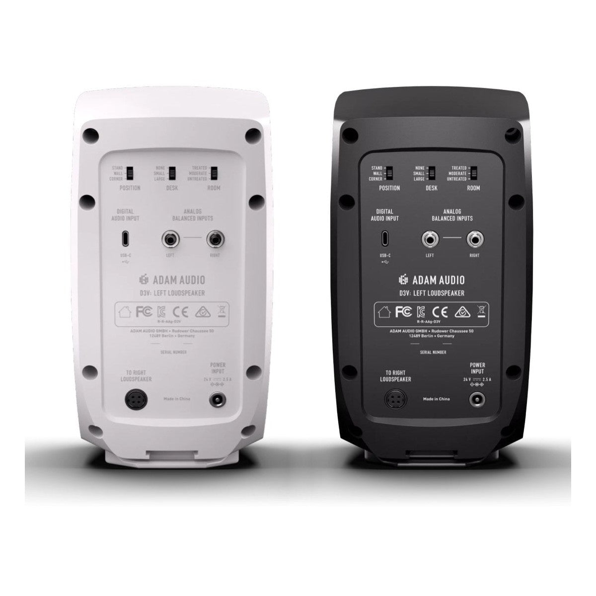 ADAM Audio D3V Active Desktop Monitor Speakers Pair - Black or White 8