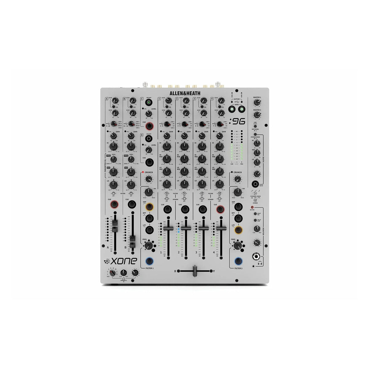 Allen & Heath Xone:96 - Analogue 6+2 Channel Club DJ Mixer With Dual USB Soundcard 1