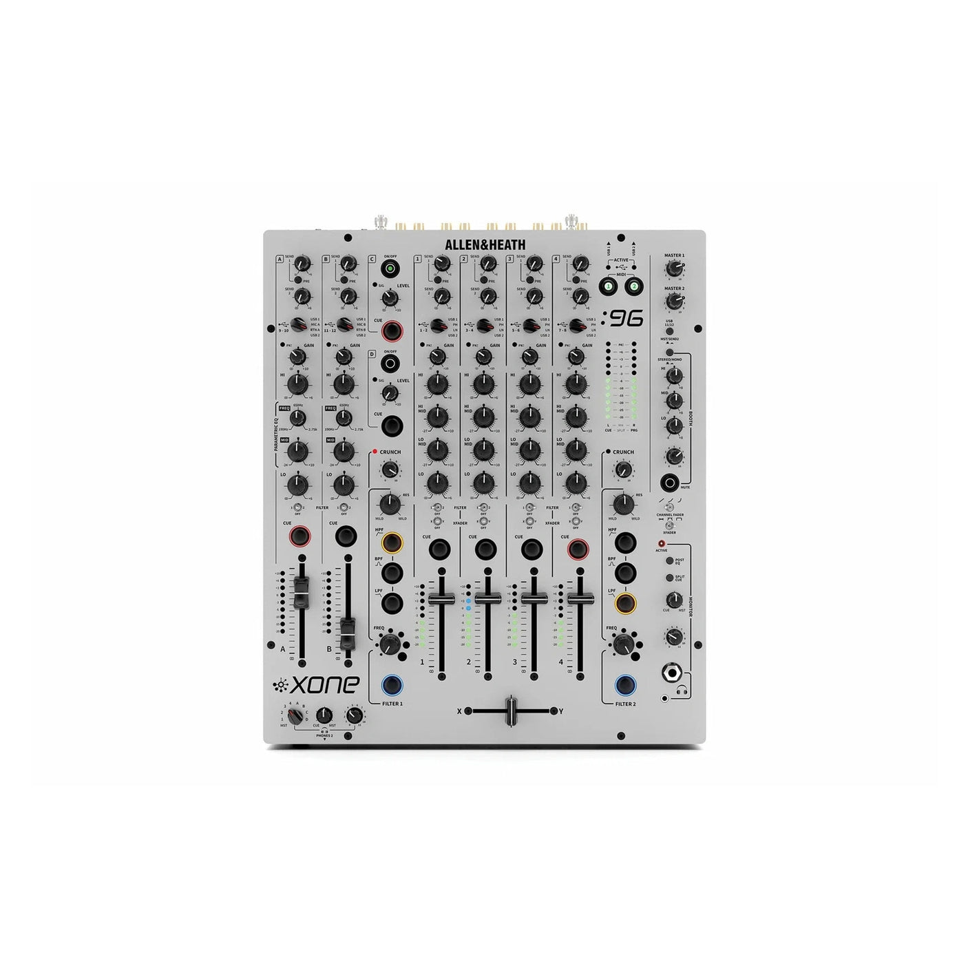 Allen & Heath Xone:96 - Analogue 6+2 Channel Club DJ Mixer With Dual USB Soundcard 1