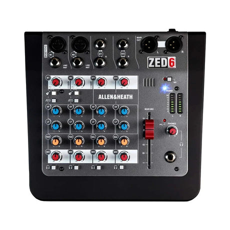 Allen & Heath ZED-6: Compact 2:2:2 Mixer With 60mm Faders 2