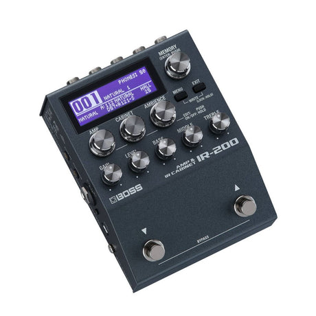 BOSS IR-200 Amp & IR Pedal Front Angle
