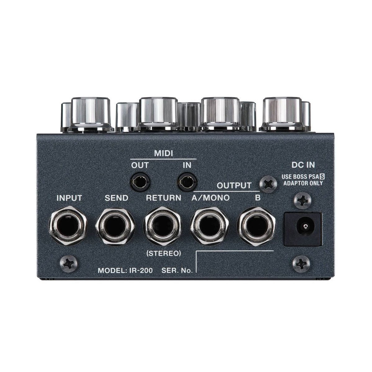 BOSS IR-200 Amp & IR Pedal Top Side Connections View
