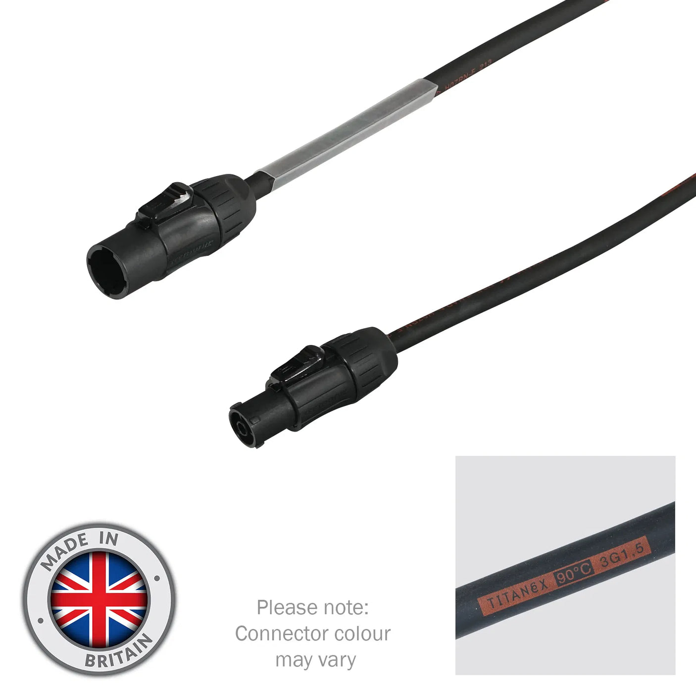Elumen8 PowerTwist TR1 IP65 Power Cable 1.5m, 1.5mm² 2