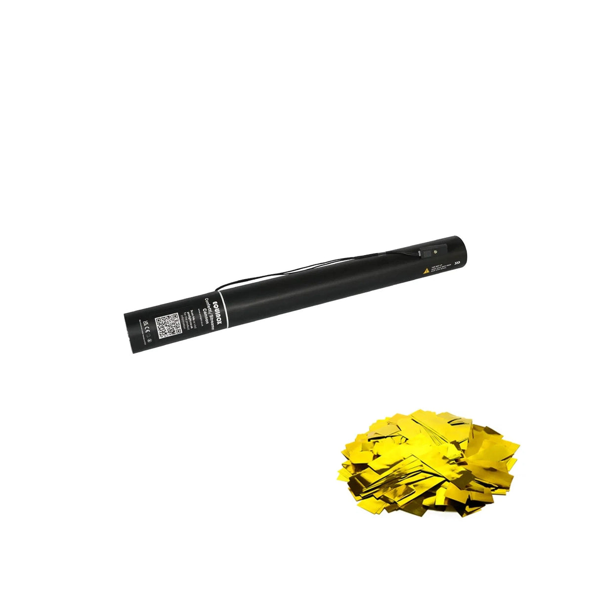 Equinox 50cm Electric Confetti Cannon – Gold Metallic Confetti 1