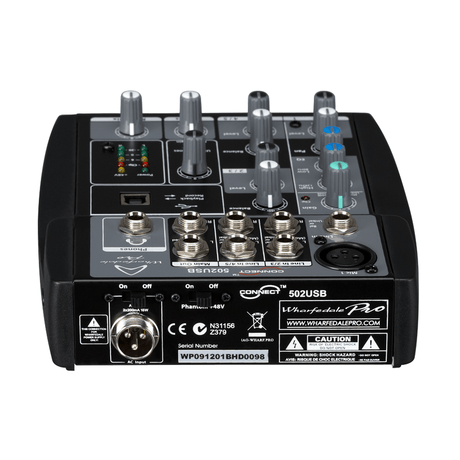 Wharfedale Pro Connect 502 USB Compact Mixing Desk 4