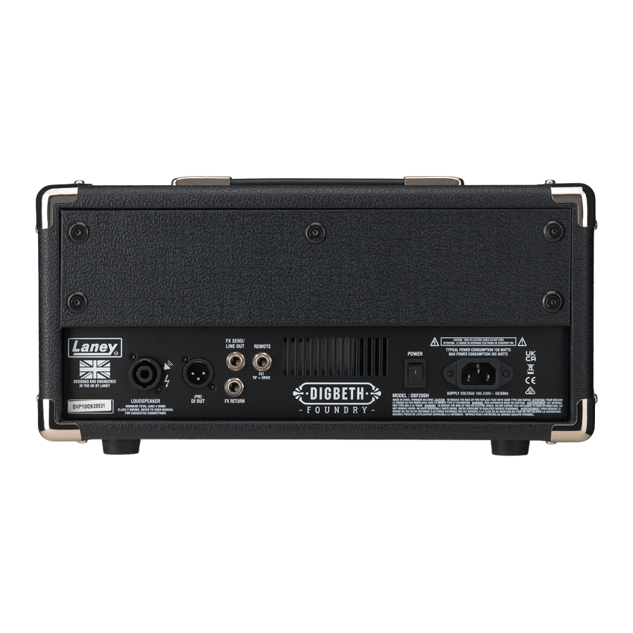Laney Digbeth DBF200H - 200W Bass Head With FET & Tube-Style Drive 4