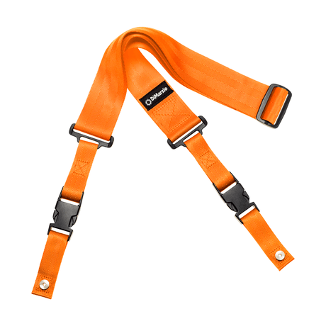 DiMarzio DD2200 2-Inch Nylon ClipLock® Guitar Strap - Neon Orange 1