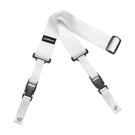 DiMarzio DD2200 2-Inch Nylon ClipLock® Guitar Strap - White 1