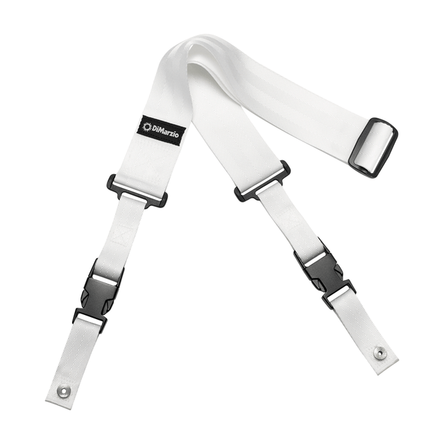 DiMarzio DD2200 2-Inch Nylon ClipLock® Guitar Strap - White 1