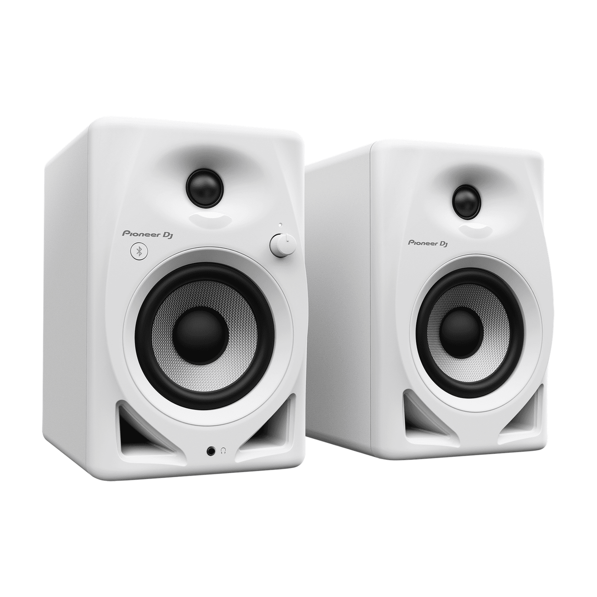 Pioneer DJ DM-40D-BT-W 4" Active Bluetooth Desktop Monitors, Pair White 1