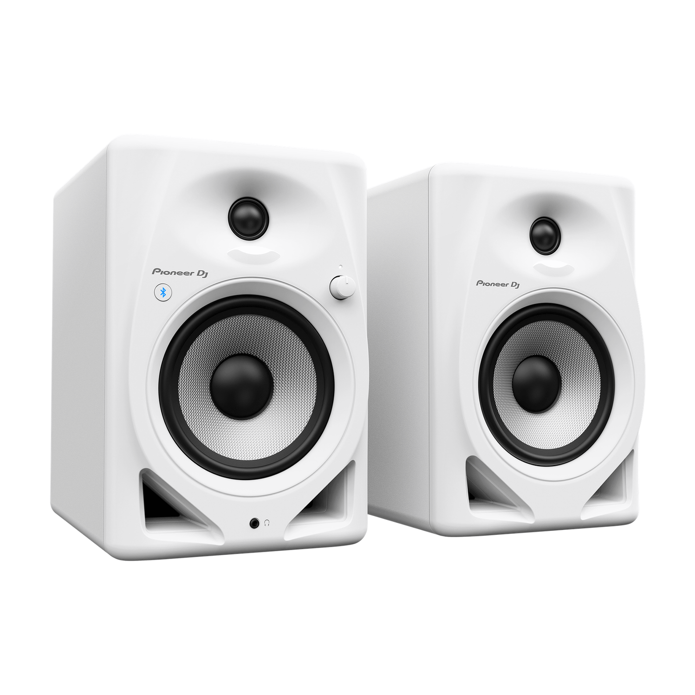 Pioneer DJ DM-50D-BT-W 5" Active Bluetooth Desktop Monitors, Pair White 1