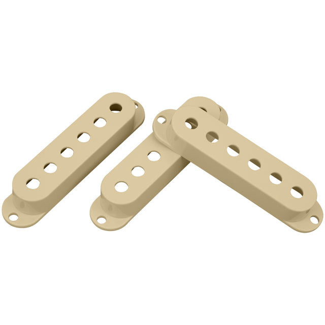 DiMarzio DM2001CR Strat Single-Coil Pickup Covers Set of 3 - Cream 1