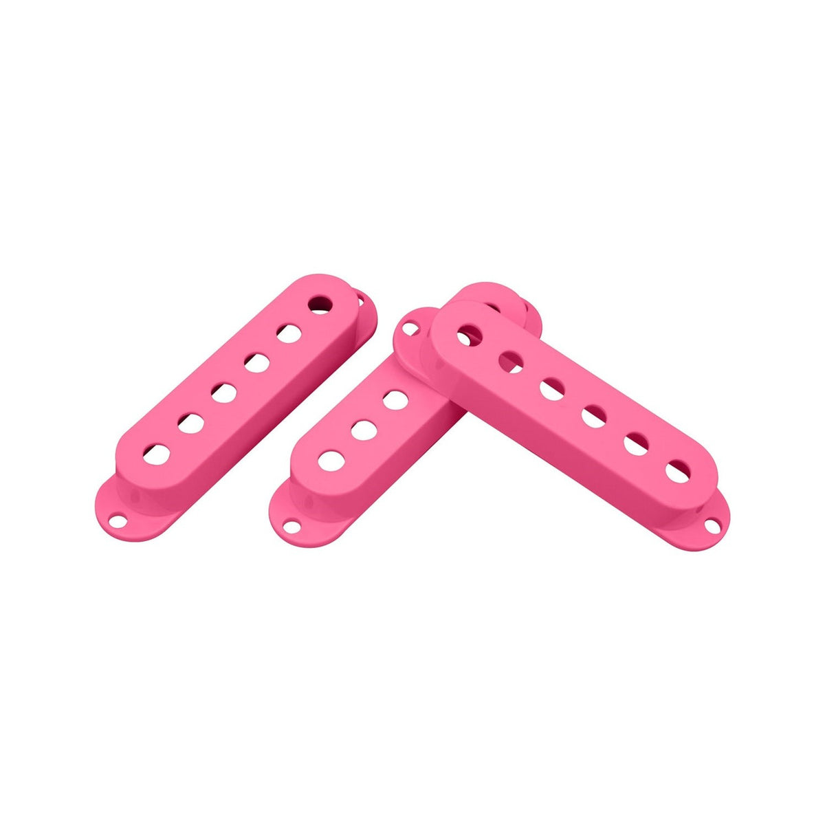 DiMarzio DM2001PK Strat Single-Coil Pickup Covers Set of 3 - Pink 1