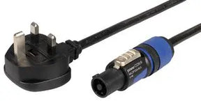 Pulse UK Mains Plug to Neutrik PowerCON Connector Lead 1.5m – PLS00935 1