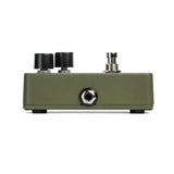 EHX Green Russian Big Muff Pi - Side Angle with Jack Connector
