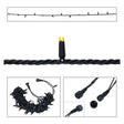 Elumen8 10m Heavy-Duty Rubber Dimmable LED String Lights – Warm White, Black Cable 1
