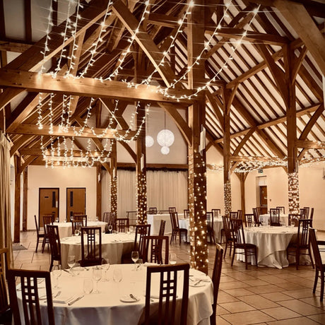 Elumen8 10m Heavy-Duty Rubber Dimmable LED String Lights – Warm White, White Cable 5