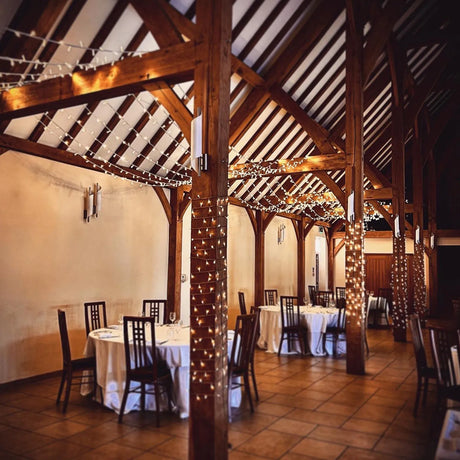 Elumen8 10m Heavy-Duty Rubber Dimmable LED String Lights – Warm White, White Cable 4