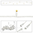 Elumen8 10m Heavy-Duty Rubber Dimmable LED String Lights – Warm White, White Cable 1