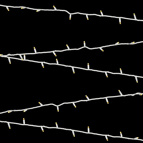 Elumen8 10m Heavy-Duty Rubber Dimmable LED String Lights – Warm White, White Cable 3