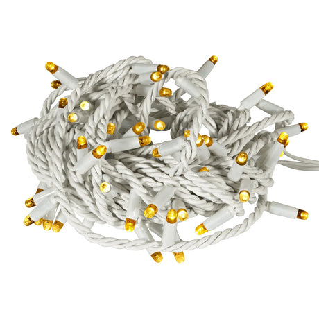 Elumen8 10m Heavy-Duty Rubber Dimmable LED String Lights – Warm White, White Cable 2
