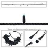 Elumen8 10m Heavy-Duty Rubber Dimmable LED String Lights – Cool White, Black Cable 1