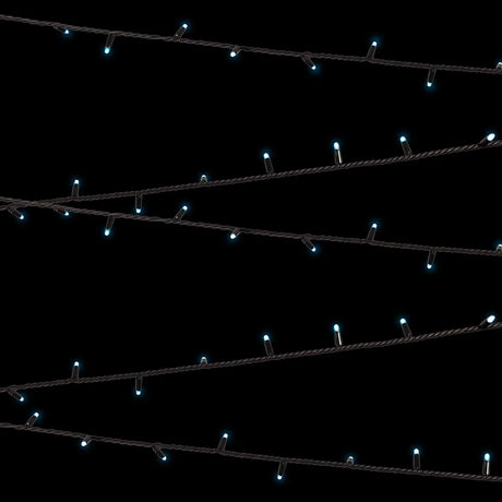 Elumen8 10m Heavy-Duty Rubber Dimmable LED String Lights – Cool White, Black Cable 2