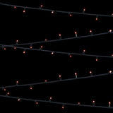 Elumen8 10m Heavy-Duty Rubber Dimmable LED String Lights – Red, Black Cable 2