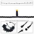 Elumen8 10m Heavy-Duty Rubber Dimmable LED String Lights – Orange, Black Cable 1