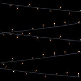 Elumen8 10m Heavy-Duty Rubber Dimmable LED String Lights – Orange, Black Cable 2