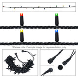 Elumen8 10m Heavy-Duty Rubber Dimmable LED String Lights – Multicolour, Black Cable 1