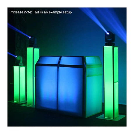 Equinox Colour Raider Uplighter Pack - 4 x 4W RGBW LEDs 13