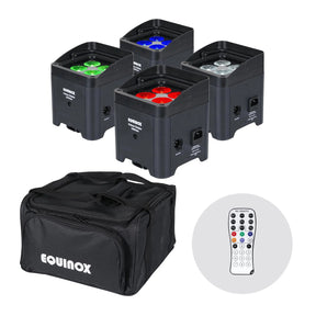 Equinox Colour Raider Lithium Battery Uplighter Pack Black Housing 1