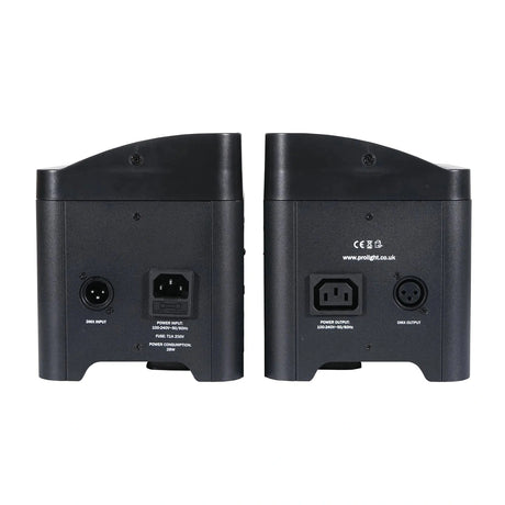 Equinox Colour Raider Lithium Battery Uplighter Pack - 4 x 6W RGWB LEDs Black Housing 5