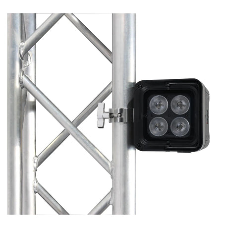 Equinox Colour Raider Lithium Battery Uplighter Pack - 4 x 6W RGWB LEDs Black Housing 9