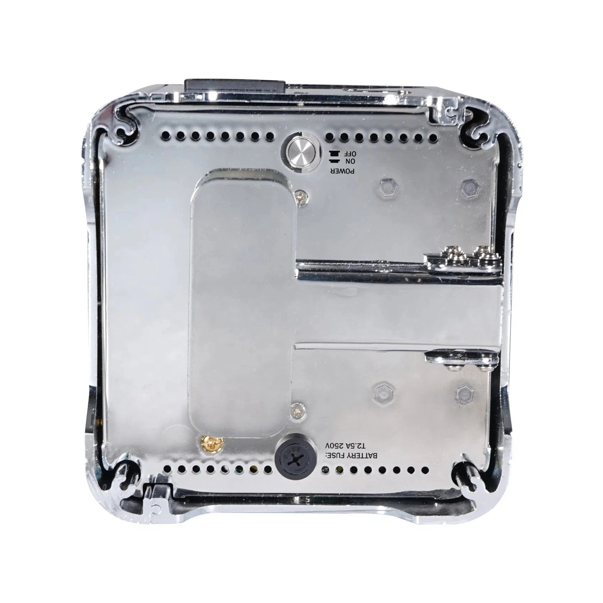 Equinox Colour Raider Lithium Battery Uplighter Pack - 4 x 6W RGWB LEDs Chrome Housing 7