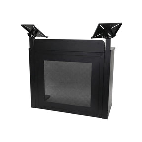 Equinox Foldable DJ Event Booth – Black 1