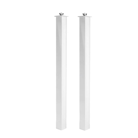 Equinox Event Booth 75cm Upright Poles – White Pack of 2 1