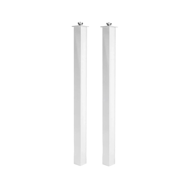 Equinox Event Booth 75cm Upright Poles – White Pack of 2 1