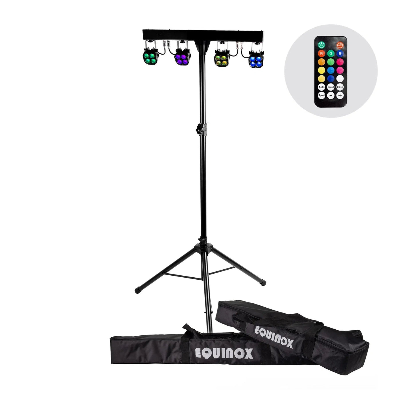 Equinox MicroPAR Bar Compact Quad T-Bar Lighting System 1