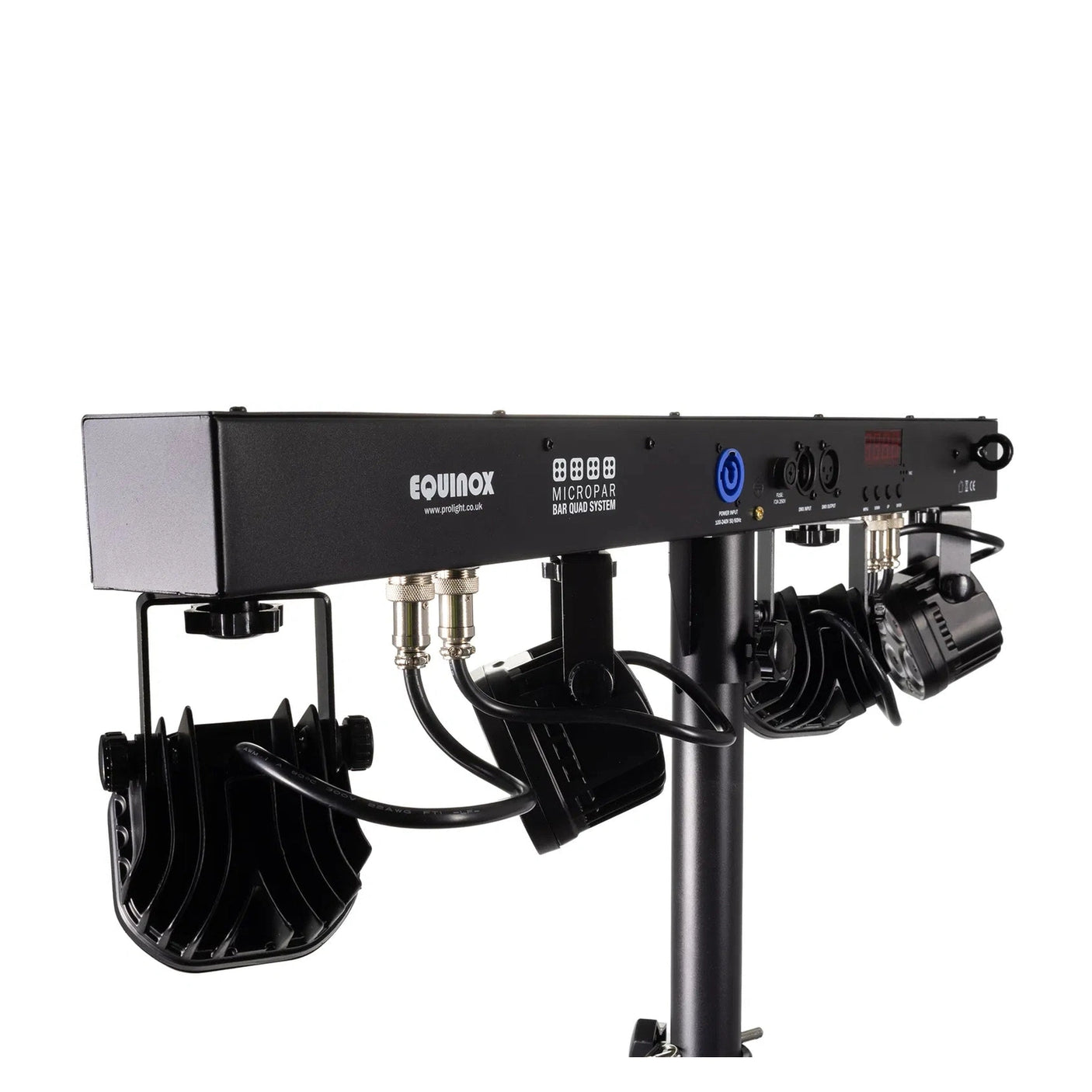 Equinox MicroPAR Bar Compact Quad T-Bar Lighting System 6