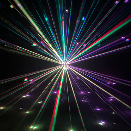 Equinox Asteroid 5 x 40W RGBW LED Mirrorball Effect Light – Black 9