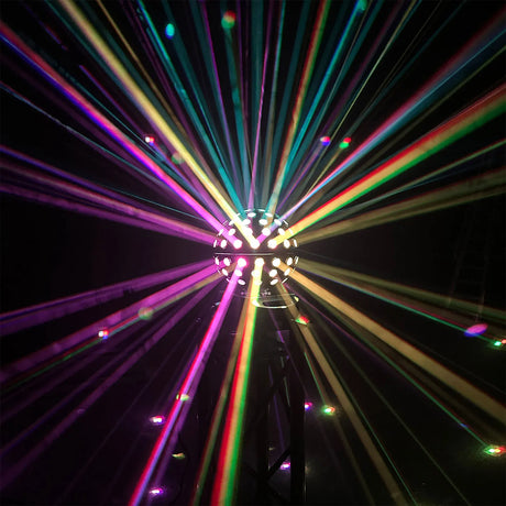 Equinox Asteroid 5 x 40W RGBW LED Mirrorball Effect Light – Black 10