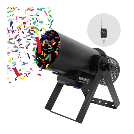 Equinox Confetti Burst DMX Confetti Launcher with Wireless Remote 1