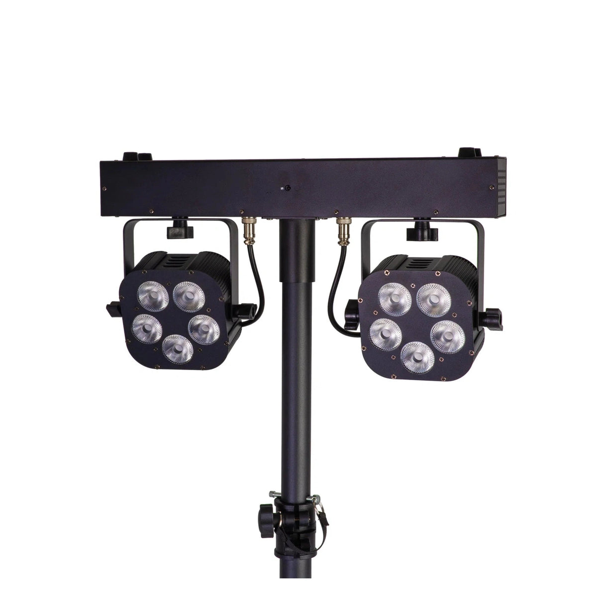 Equinox Gigabar Compact Duo Bar System - Twin LED T-Bar With Stands, Bags & Foot Control 10